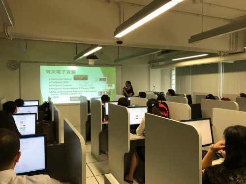 Library orientation- English database