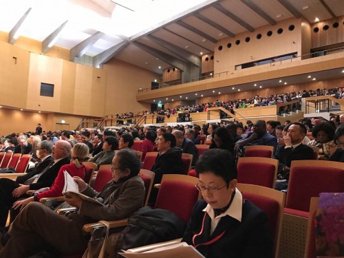 Attendees are listening to the presentations